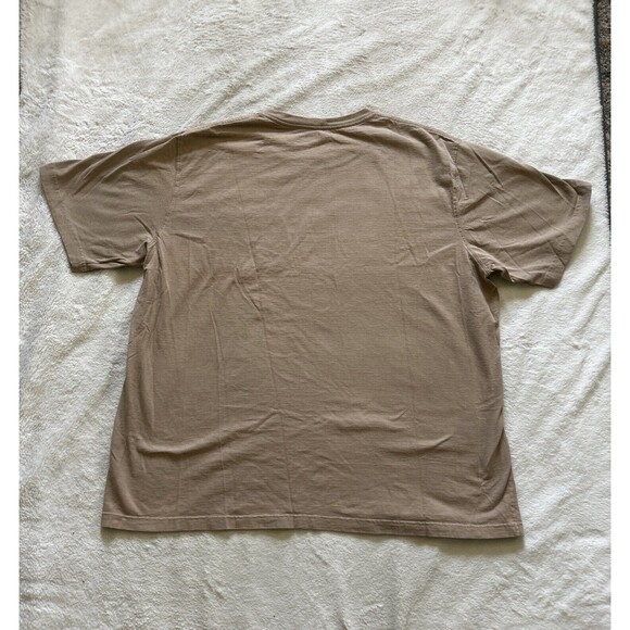 Carhartt Men's Original Fit Short Sleeve T-Shirt Tan/Beige Size 2XL - K87 DES - Picture 6 of 6
